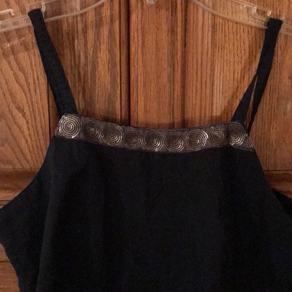 Cotton Cottage Black Tank With Embellishments - Picture 1 of 4